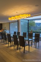 ceiling lights in maple wood